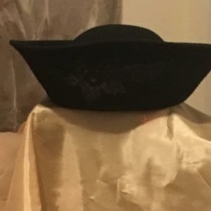 Winter Black Hat with Sequins